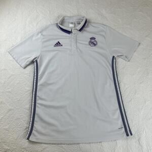 Real Madrid 2016 Polo Home Soccer Jersey Adidas AO3070 Men’s Small